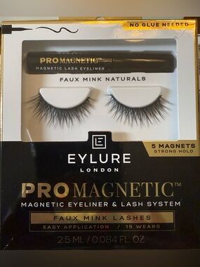 Eylure ProMagnetic Faux Mink Natural Lashes with Black Magnetic Eyeliner